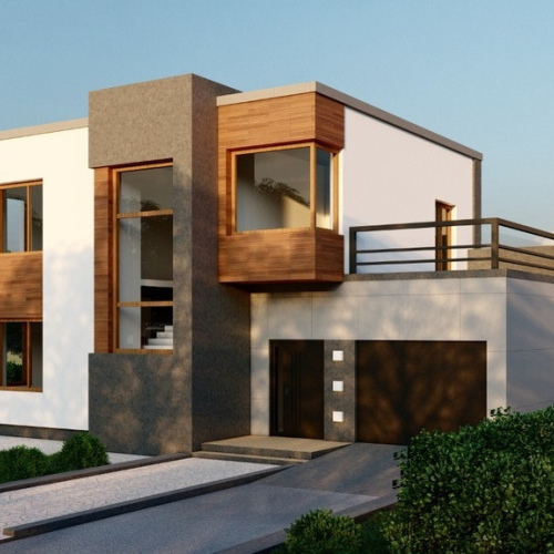 Дом хай-тек из сип-панелей 200 м² 
