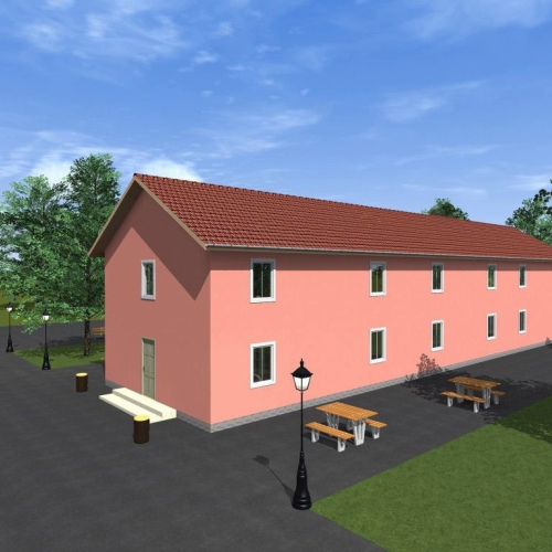 Гостиница из сип-панелей 480 м²