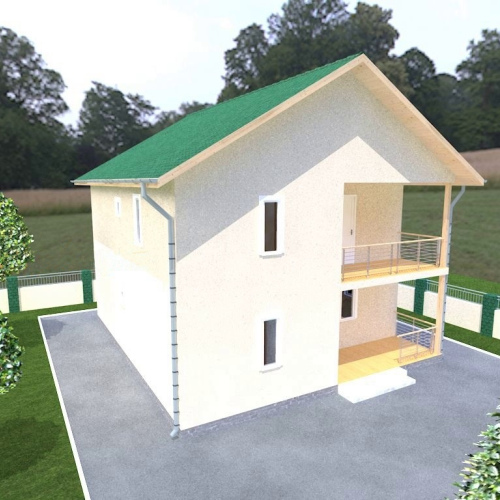 Дом из сип-панелей 159 м²
